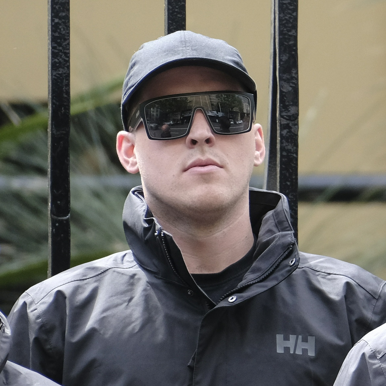 The same man from front-on