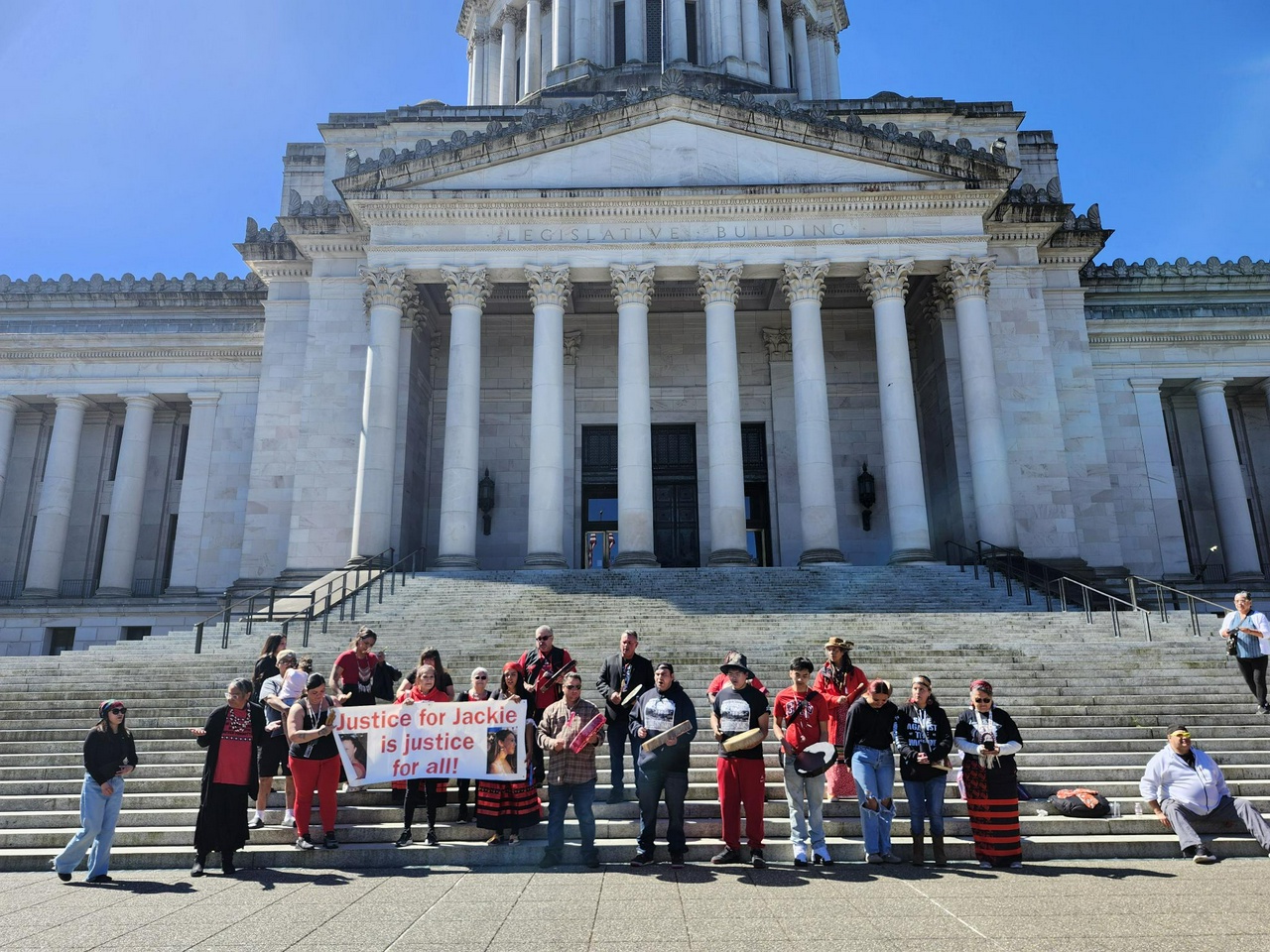 Protest at the Washington State Supreme Court demands justice for Jackie. | Fight Back! News