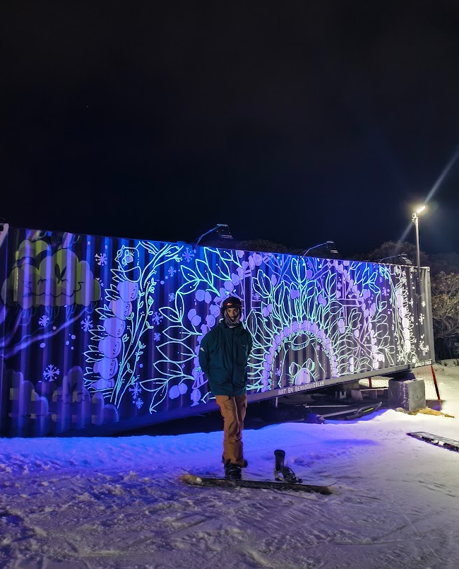 Night skiing at Falls Creek, August 2026