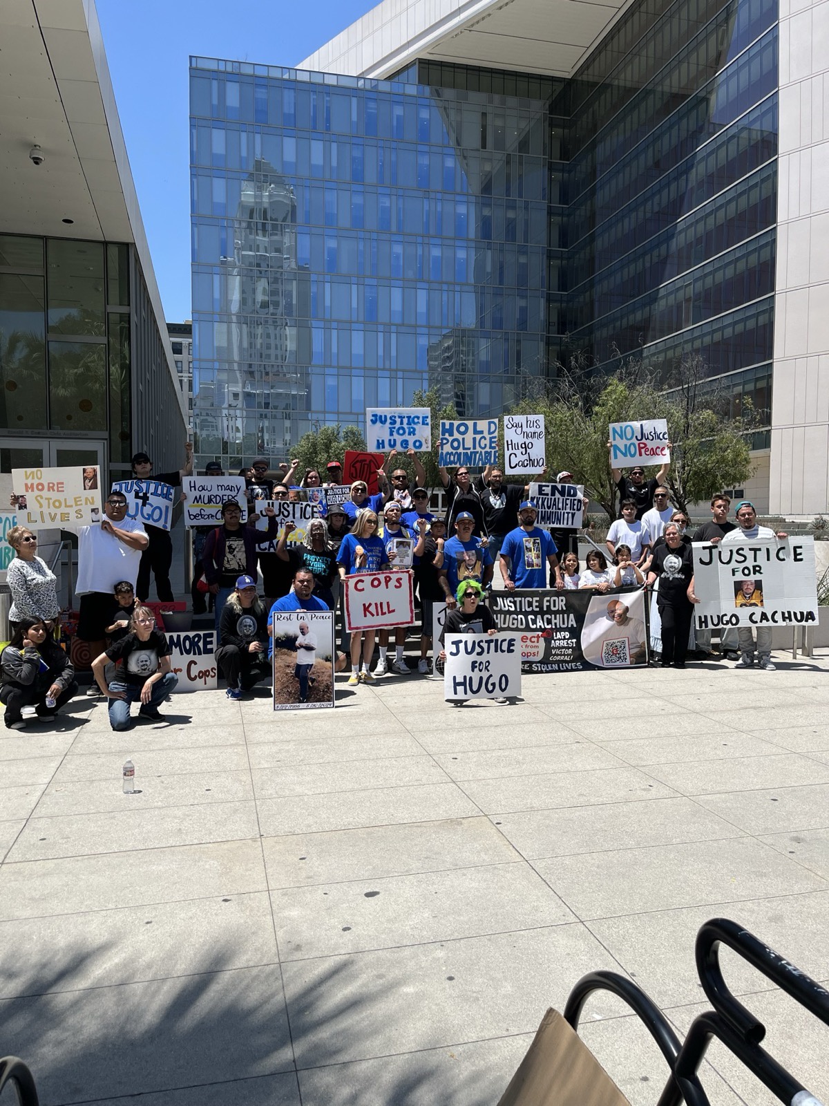 LA protest demands justice for Hugo Cachua.