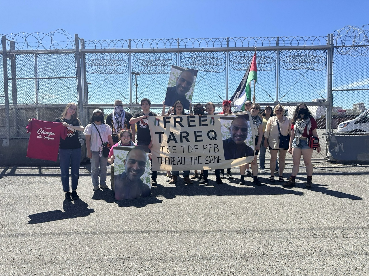 Protest in Tacoma, WA demands freedom for Palestinians detained by ICE. | Fight Back! News Protest in Tacoma, WA demands freedom for Palestinians detained by ICE.