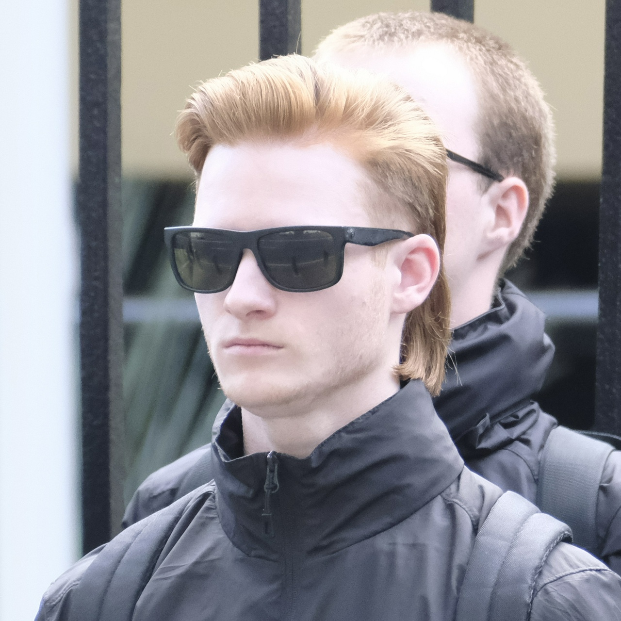 The ginger from another angle, showing a concerned expression and wispy chin hairs