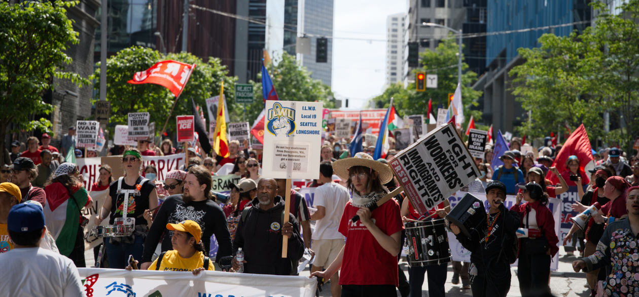 International Workers' Day in Seattle.