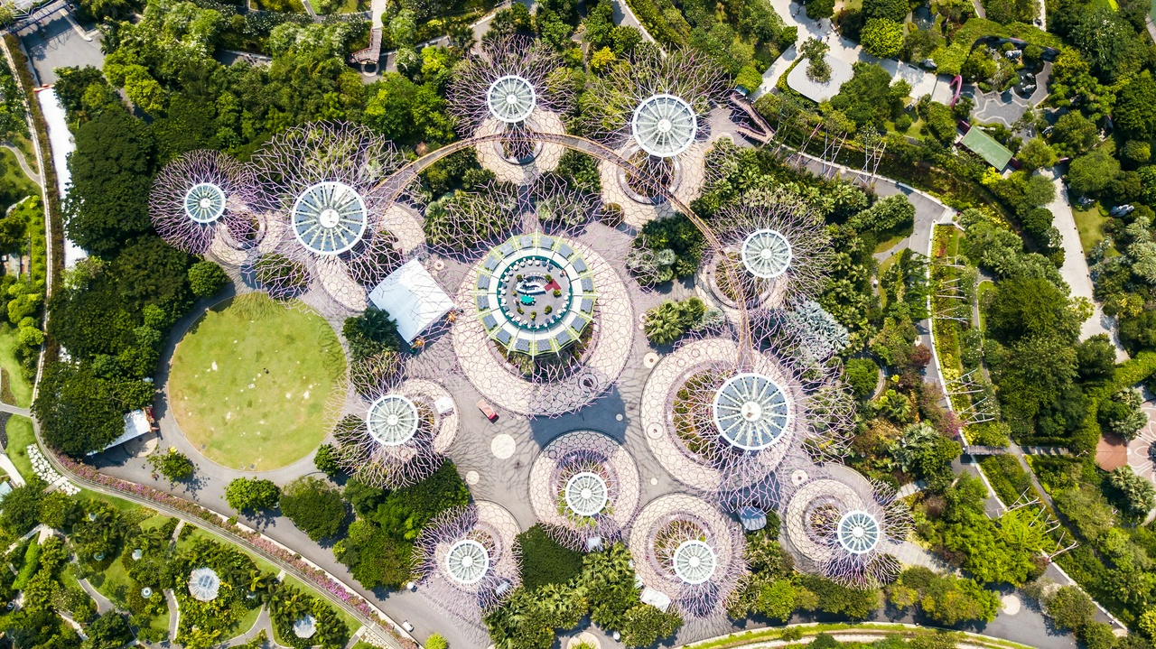 aerial view of Gardens by the Bay, Singapore, by Kirill Petropavlov for Unsplash