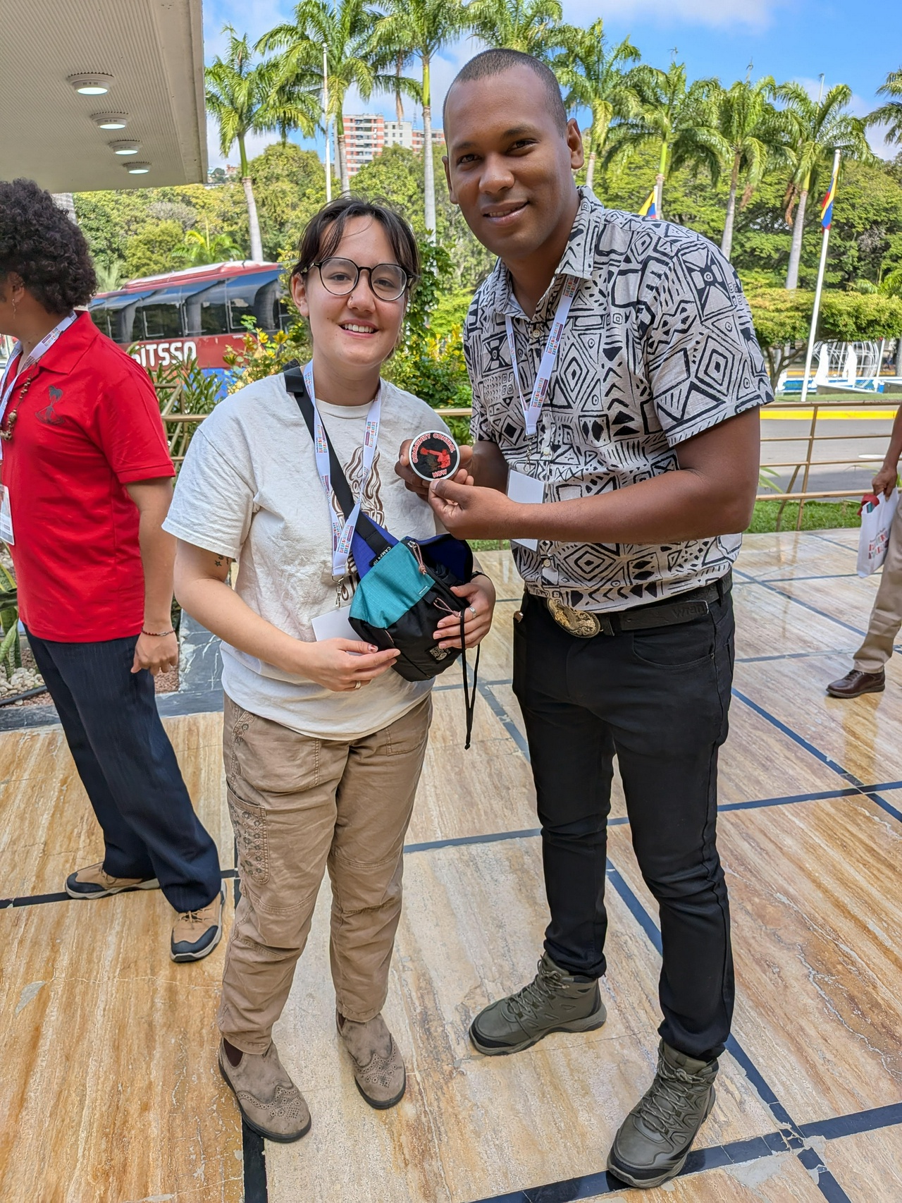 A U.S. participant at the International People’s Assembly for Sovereignty and Peace of our Americas.