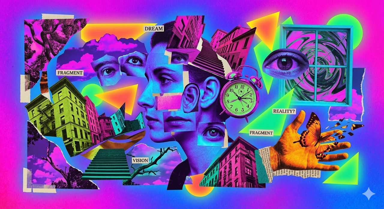 Illustration representing hallucination