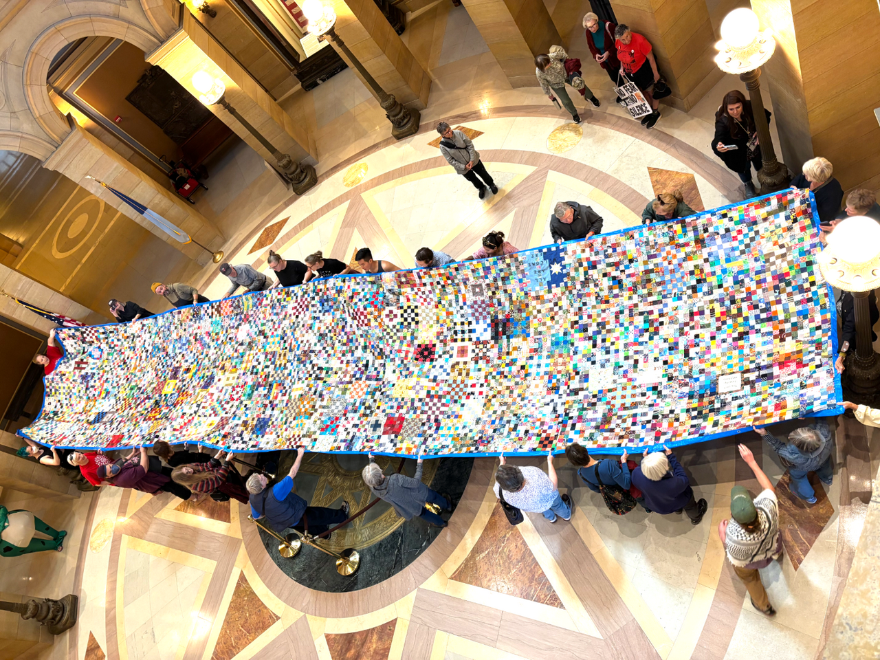 Quilt in Capitol rotunda. | Fight Back! News