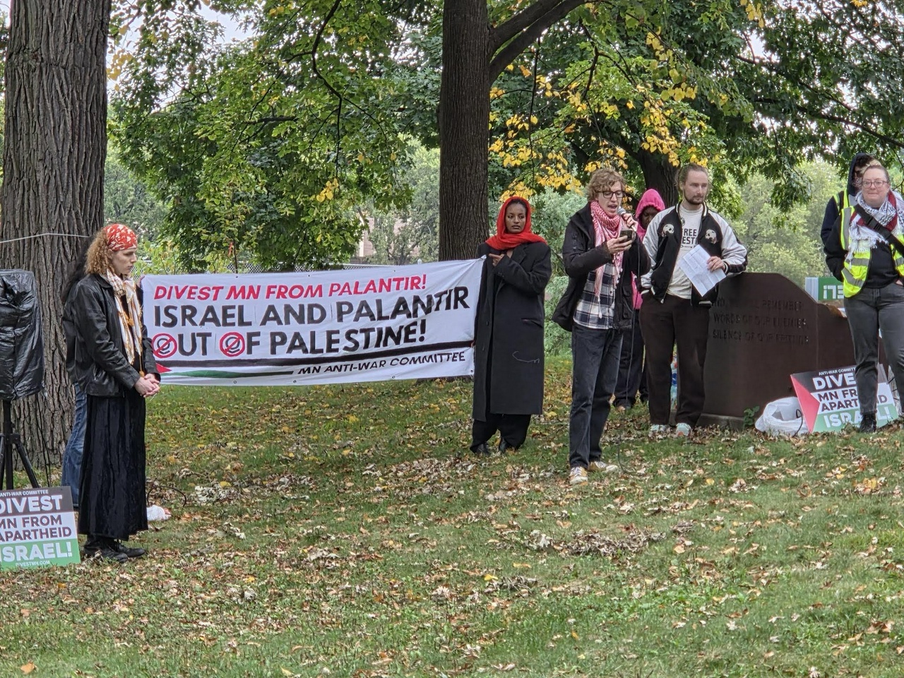 Minneapolis protest for Purge Palantir week of action. | Fight Back! News