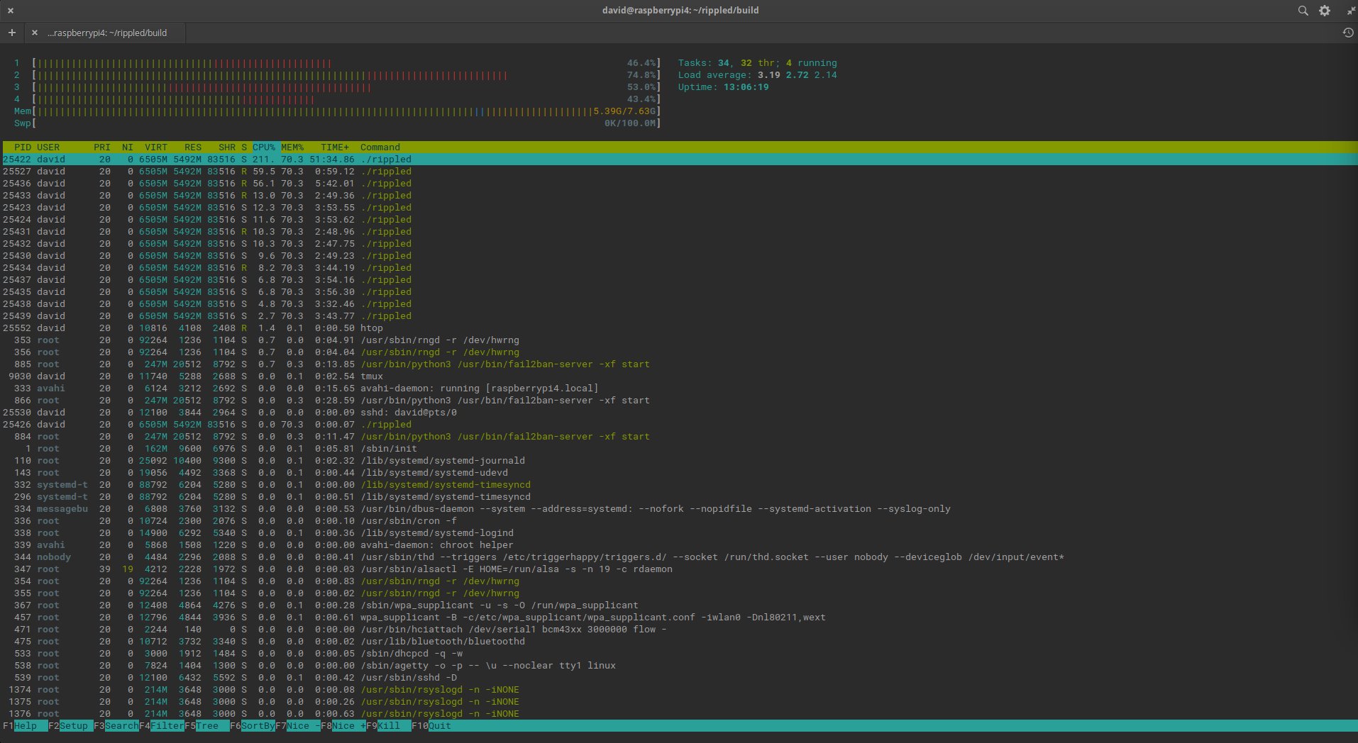 Running an XRPL validator on a Raspberry Pi 4 — dvilela