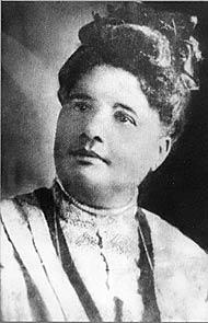 A black and white photograph depicting Frances Joseph-Gaudet