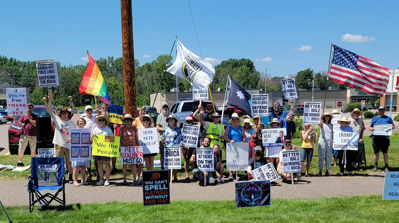Weekly vigil targets politician who sold out BWCA to mining