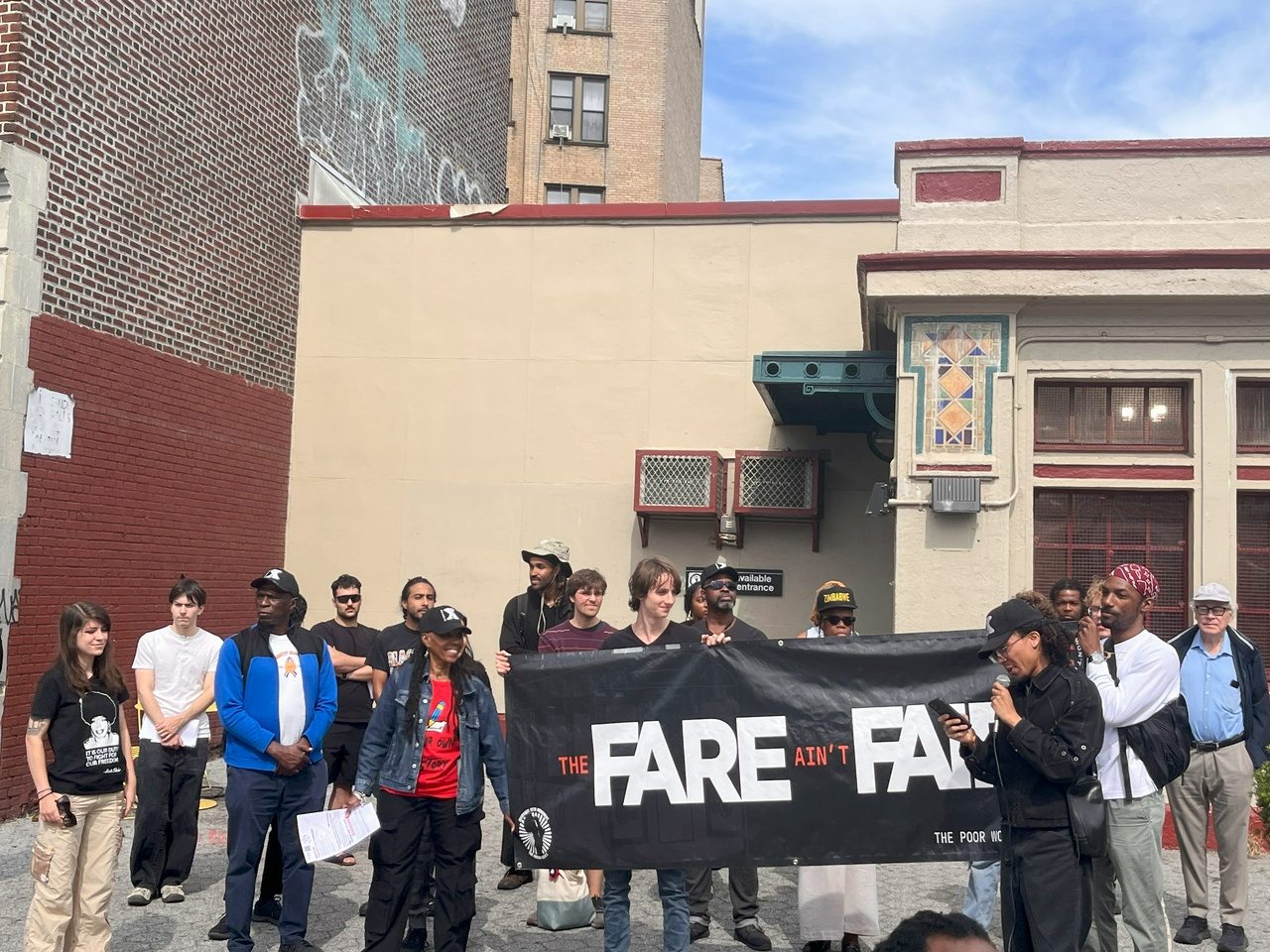 New Yorkers protest against transit fare increase