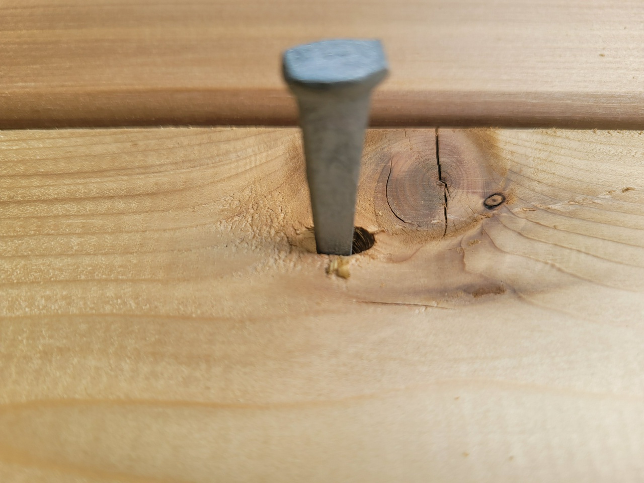 countersink at knot 1