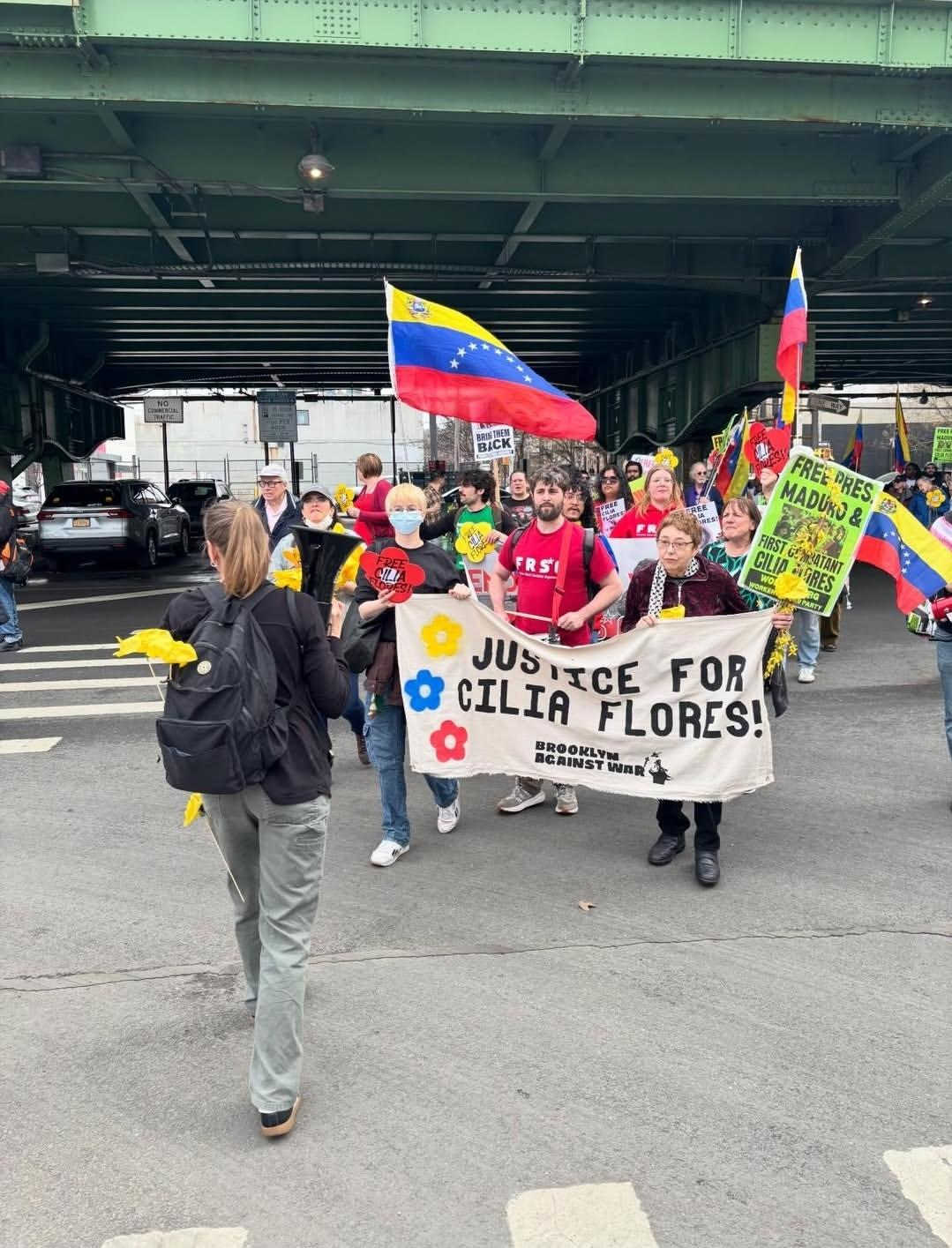 International Women's Day march in Brooklyn, New York.