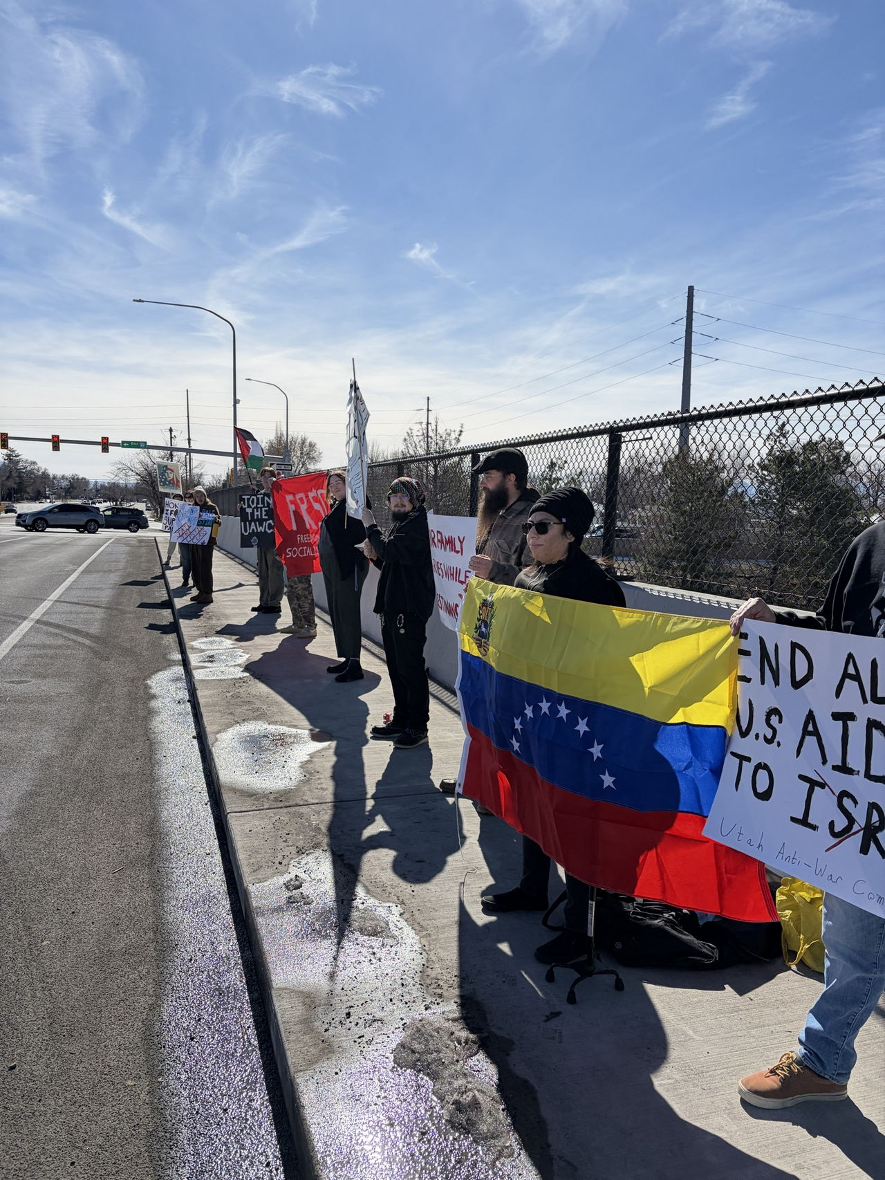 Salt Lake City anti-war protesters demand end to U.S. aid to Israel