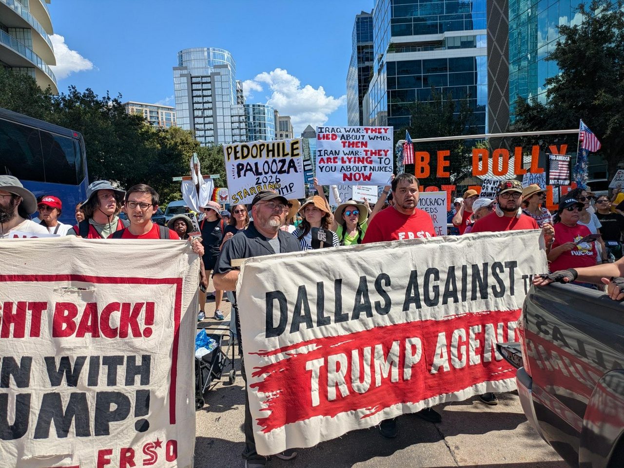 March on the Republican National Convention in Dallas, Texas.