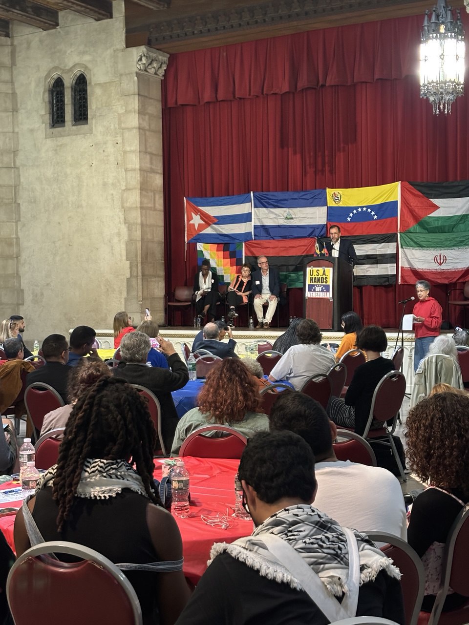 NYC solidarity event includes Venezuelan Foreign Minister Yvan Gil.