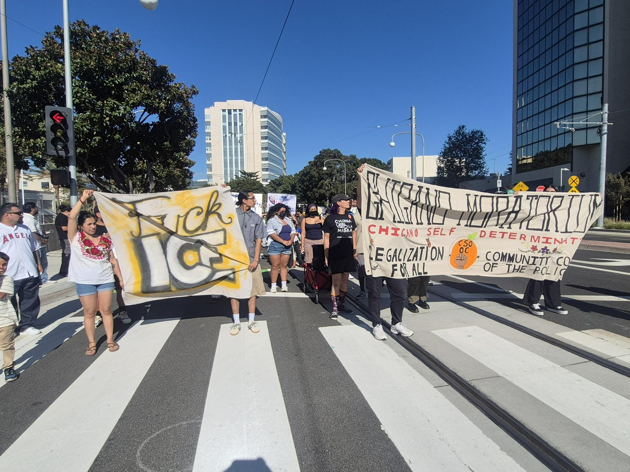 Chicano Moratorium marked in Santa Ana, California.