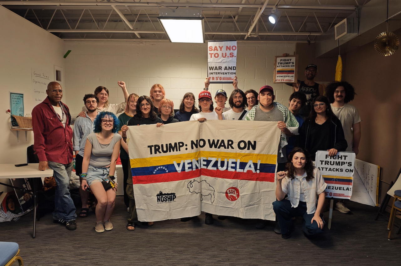 New Orleans activists say, "Trump: No war on Venezuela!"