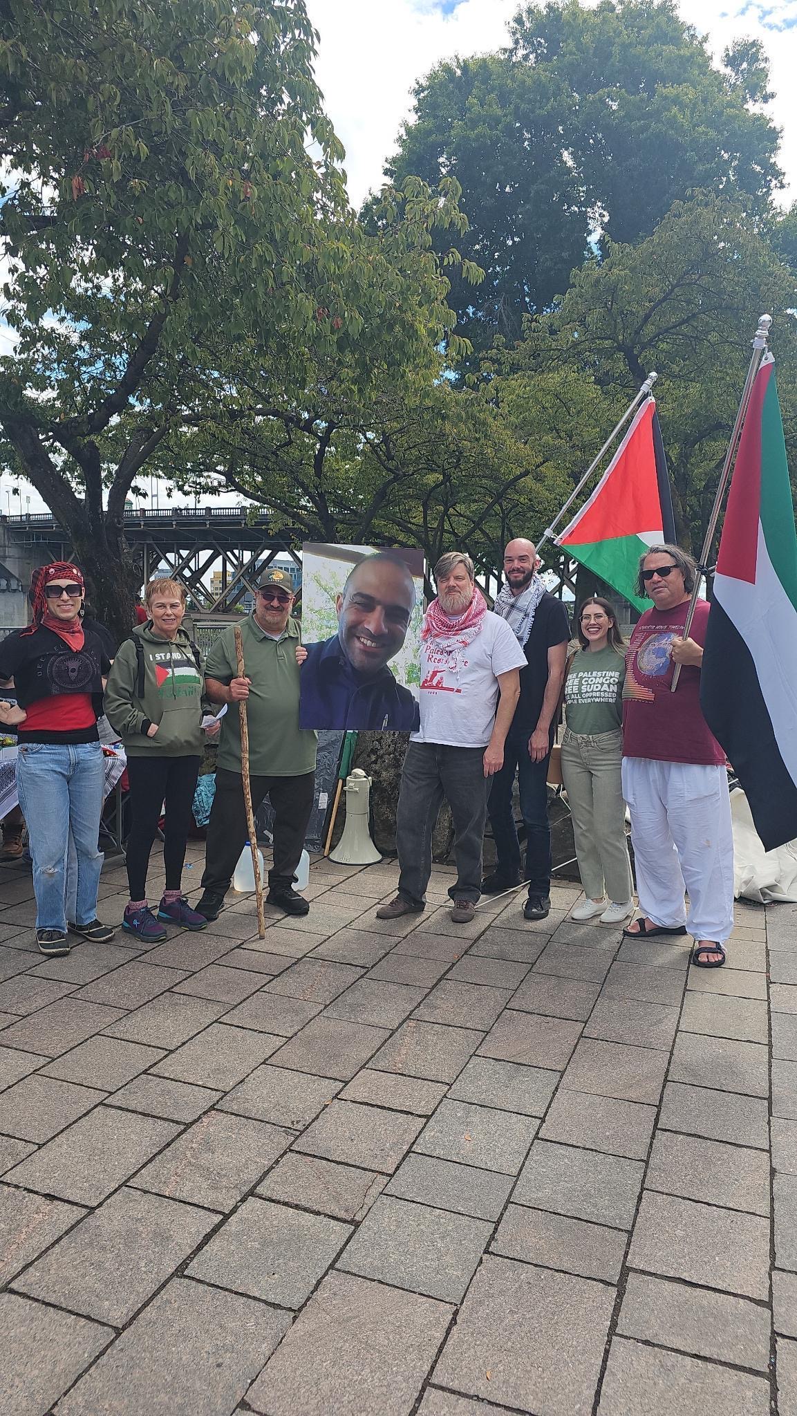 Portland protest against the deportation of Tareq Zakarneh.