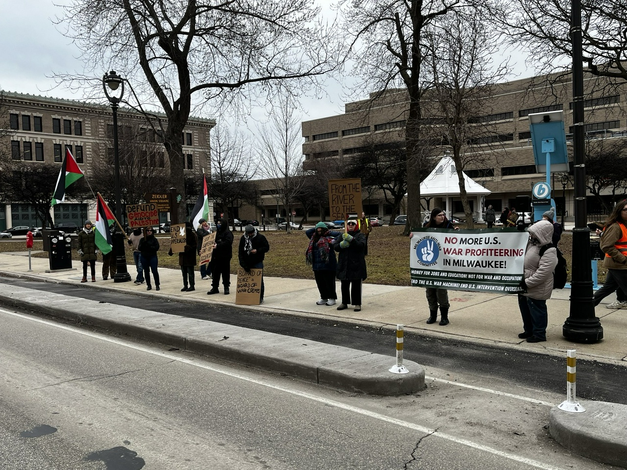 Milwaukee rally in solidarity with Palestine. | FightBack! News