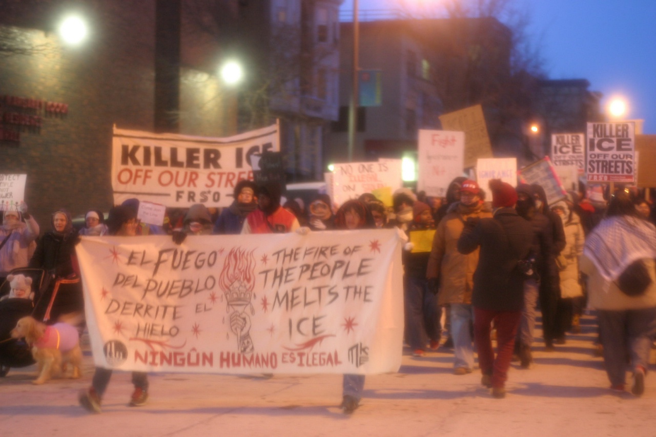 Massive march against ICE in Milwaukee, Wisconsin.