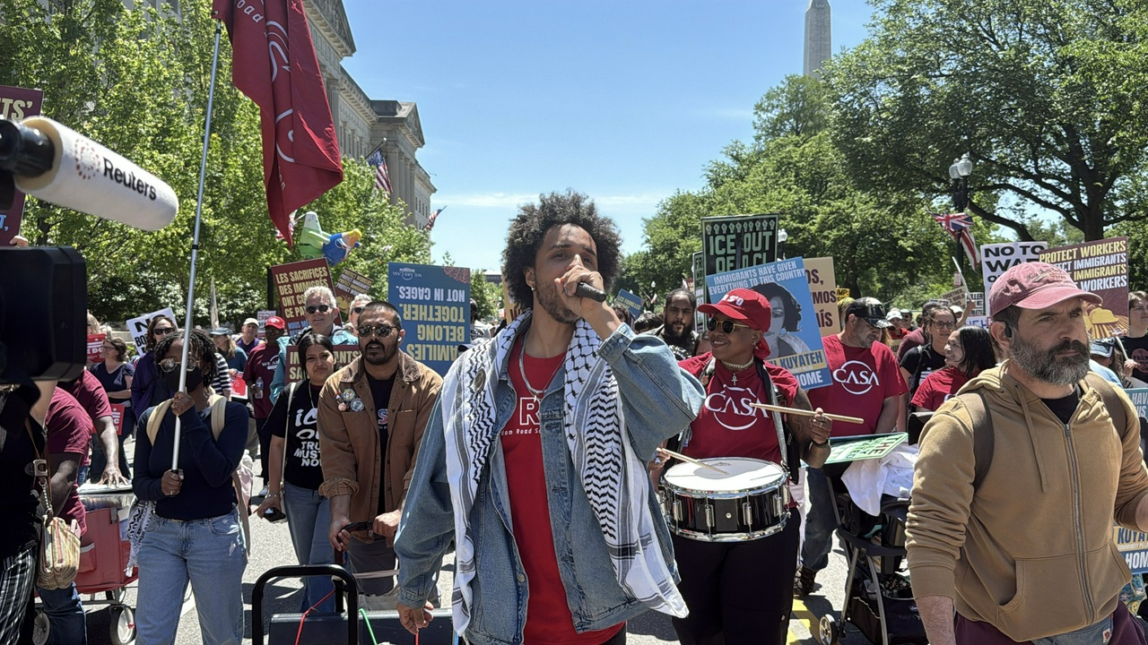 May Day protests in DC stand up for immigrants, workers and victims of police crimes.