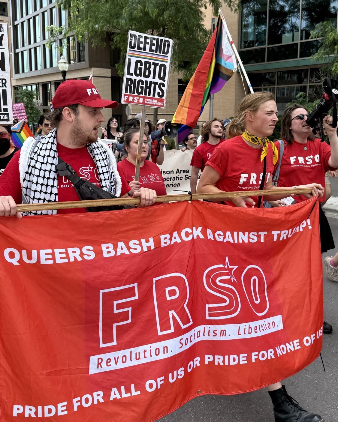 Queer Liberation March in Madison, Wisconsin.