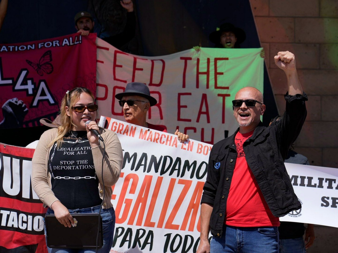 Los Angeles press conference calls for rally and march on May 1.