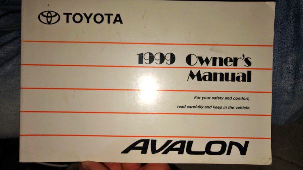 1999 Toyota Avalon Owner's Manual