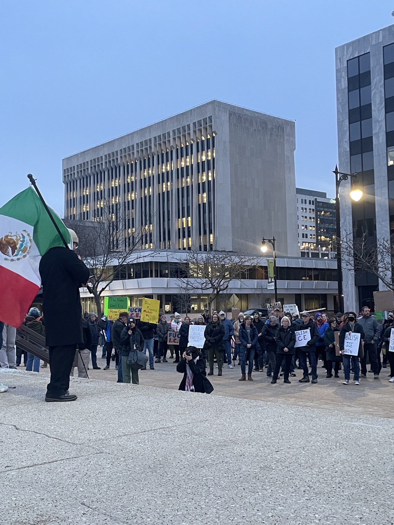 Grand Rapids, Michigan protest against the ICE murder of Renee Good.