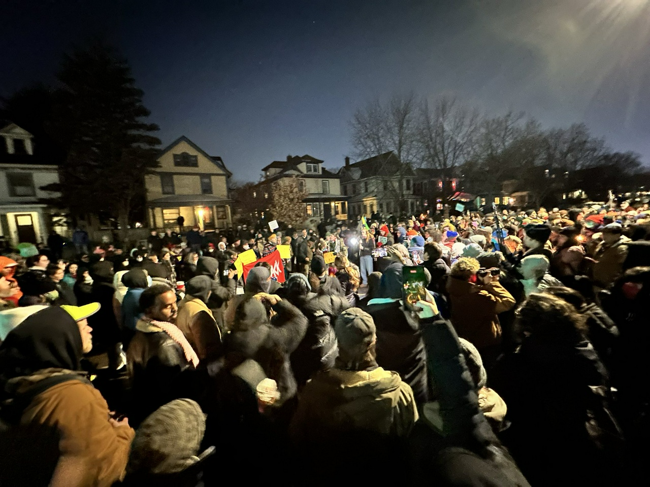 Minneapolis rally demands justice for Renee Good.