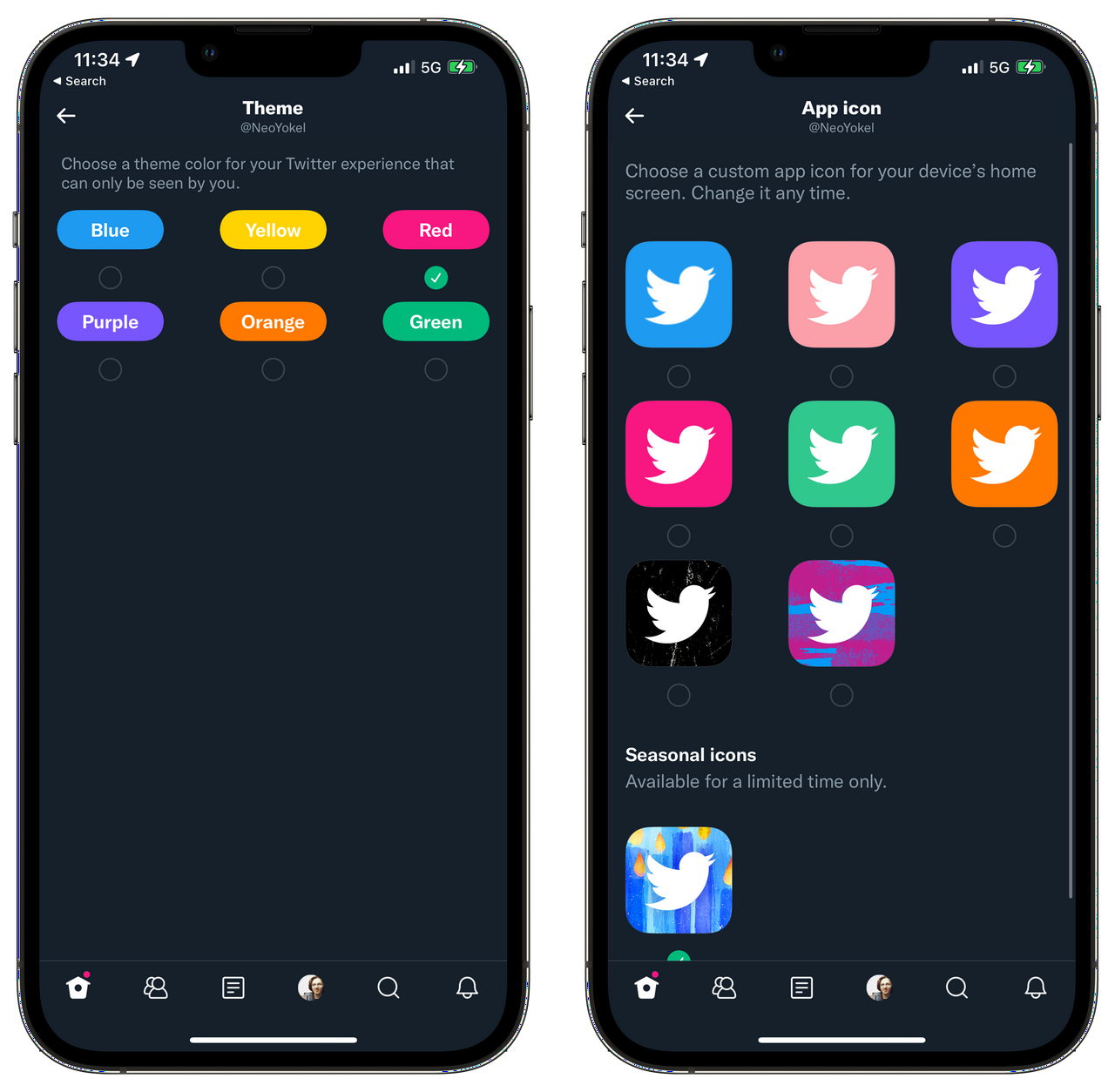 Themes & Icons - Twitter Blue for iOS