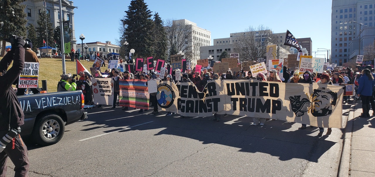 Denver march against Trump's agenda. 