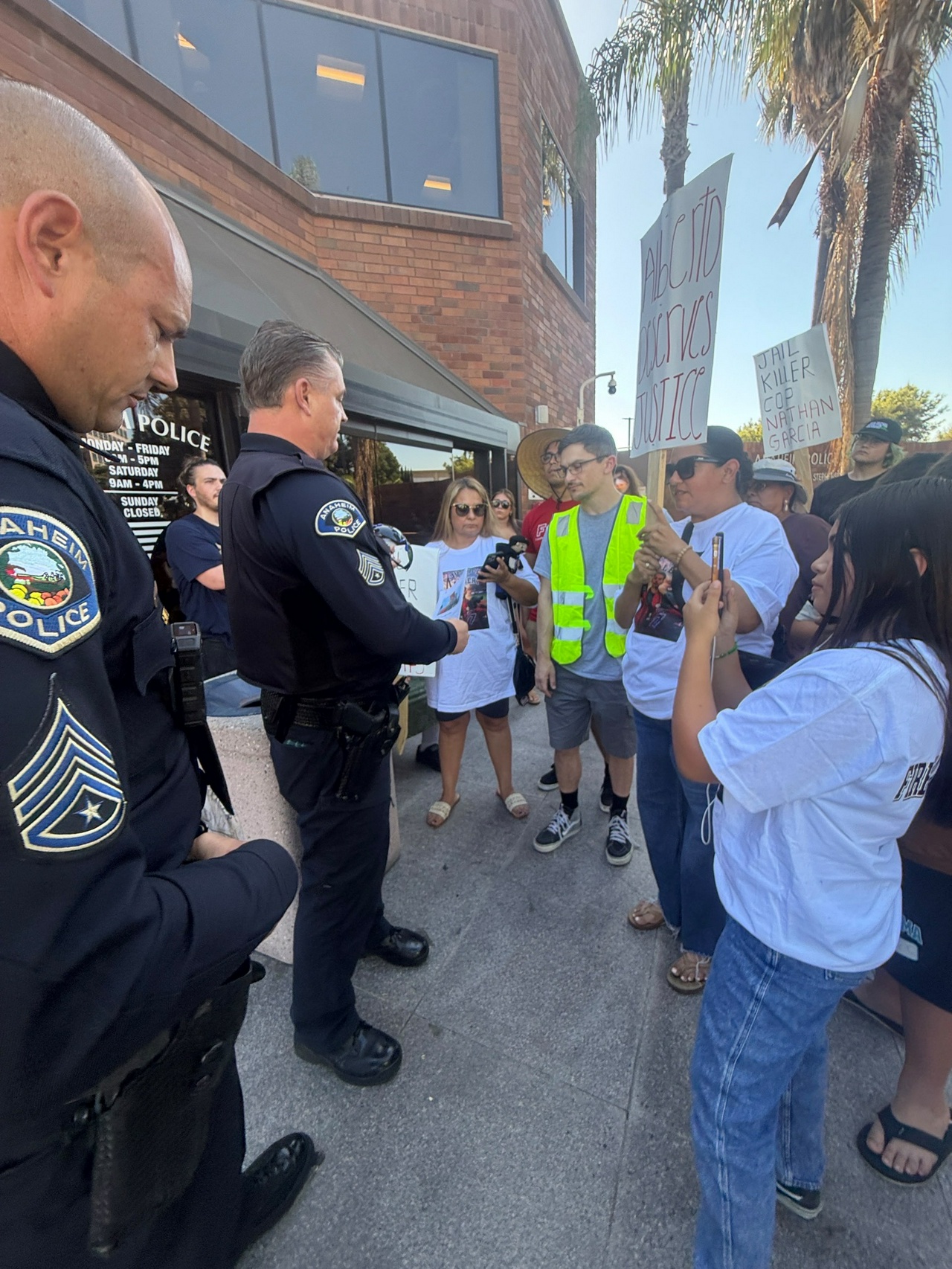Protesters deliver petition demanding justice for Albert Arzola. | Fight Back! News Protesters deliver petition demanding justice for Albert Arzola.