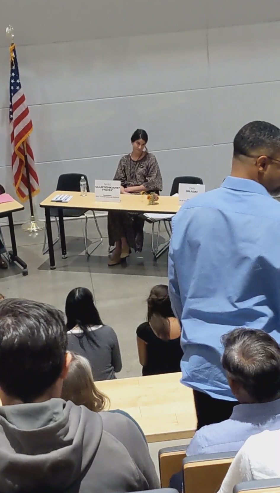 Washington State Representative Gluesenkamp Perez event disrupted by pro Palestine activists. | Fight Back! News Washington State Representative Gluesenkamp Perez event disrupted by pro Palestine activists.