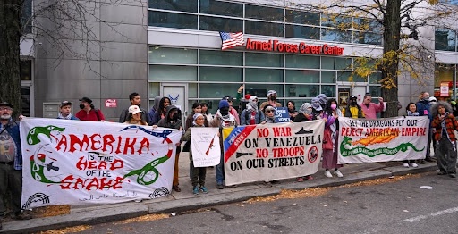 Philadelphia protest against U.S. aggression towards Venezuela. 