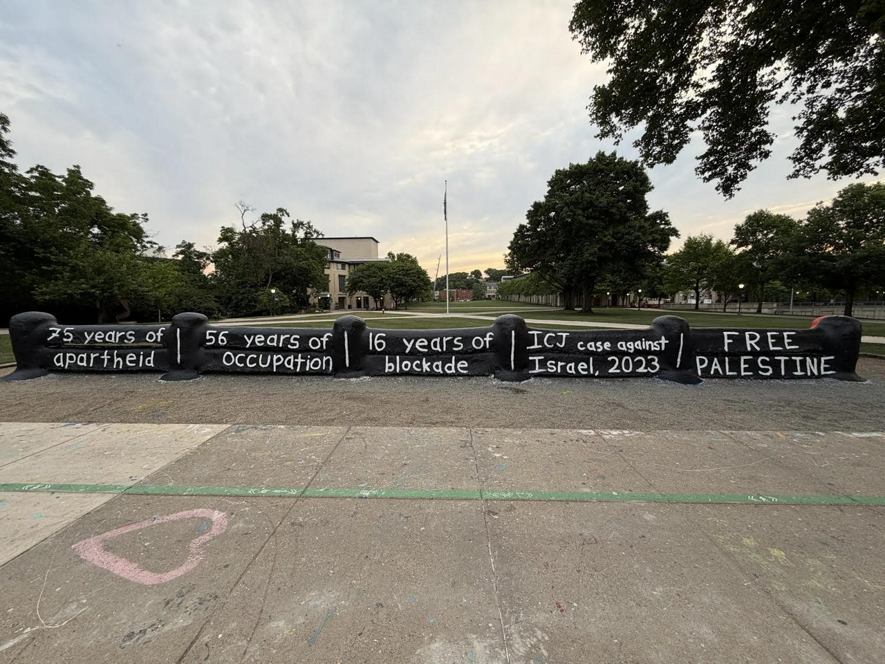 Carnegie Mellon University students face repression for writing pro-Palestine slogans on ‘free speech fence.’  | Fight Back! News