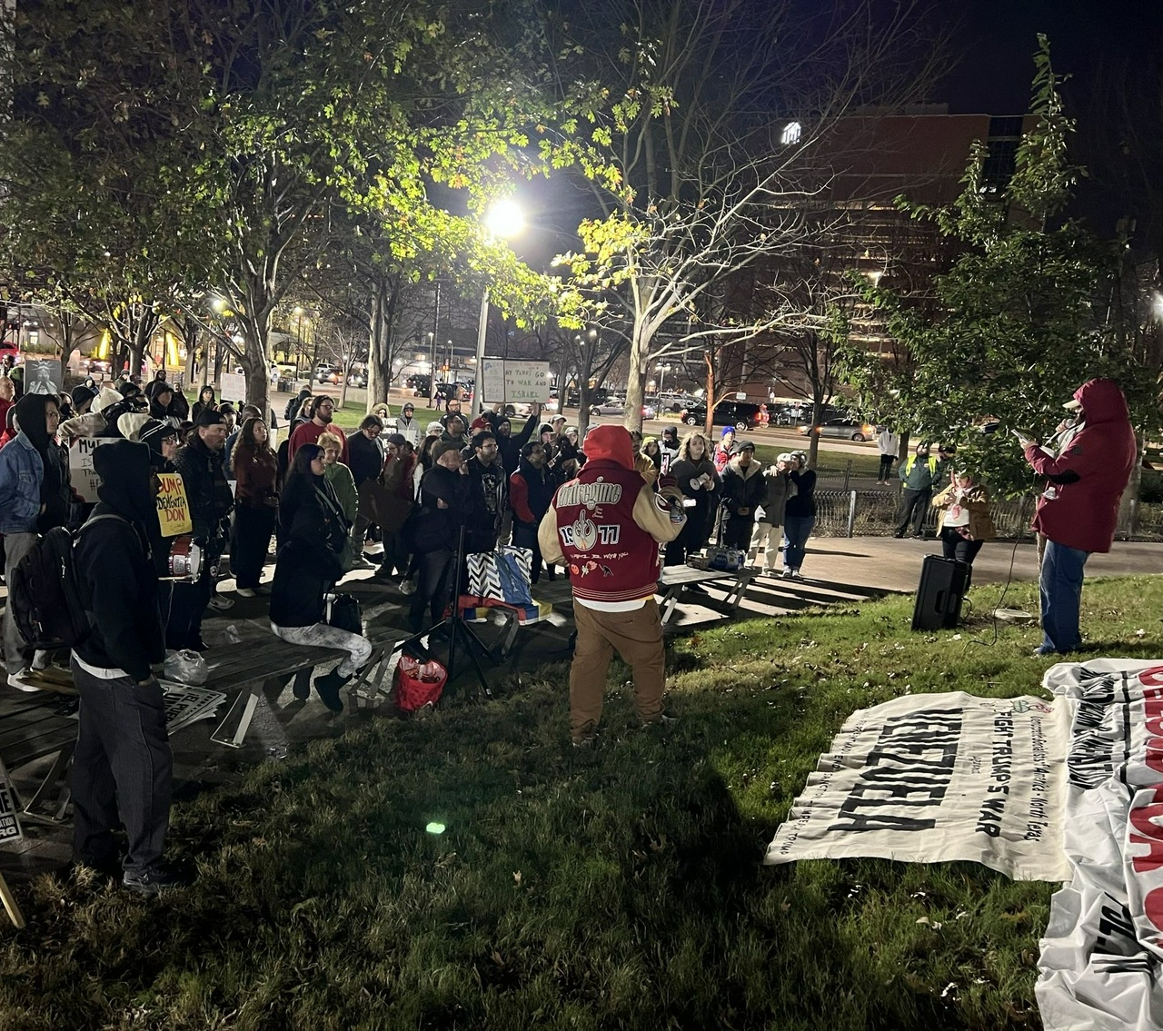 Dallas protest against U.S. attacks on Venezuela.