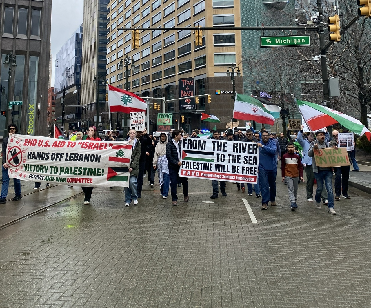 Detroit says no war with Iran, Lebanon and Palestine