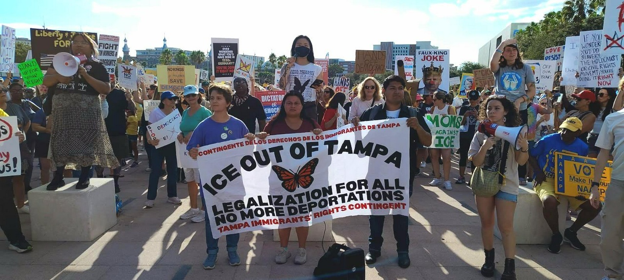 No Kings protest in Tampa.