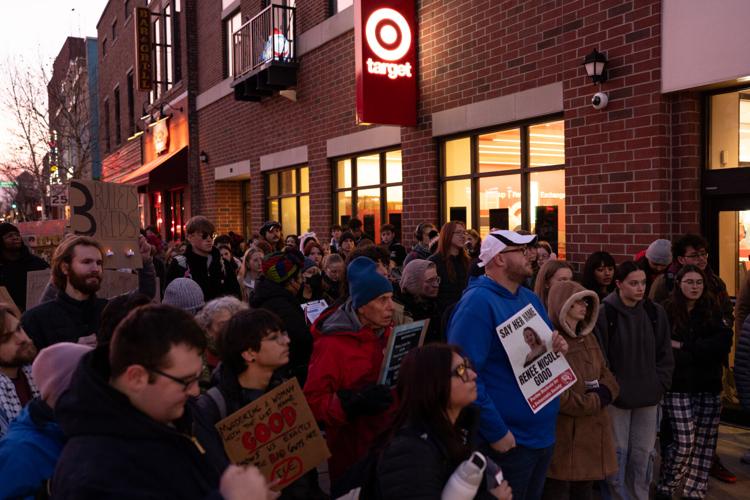 West Lafayette, Indiana protest demands justice for Renee Good.
