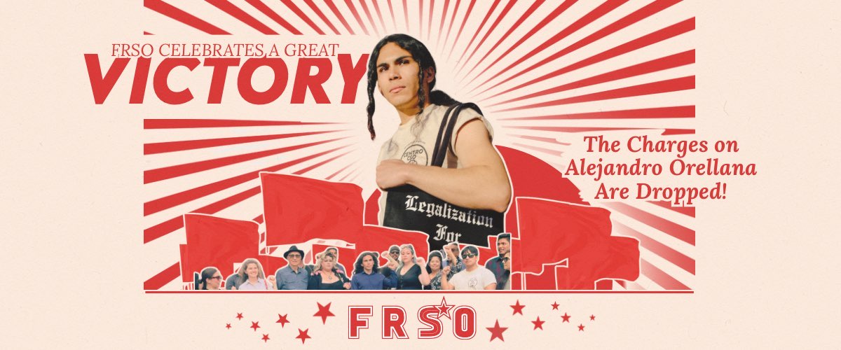 FRSO celebrates a great victory: The charges on Alejandro Orellana are dropped!