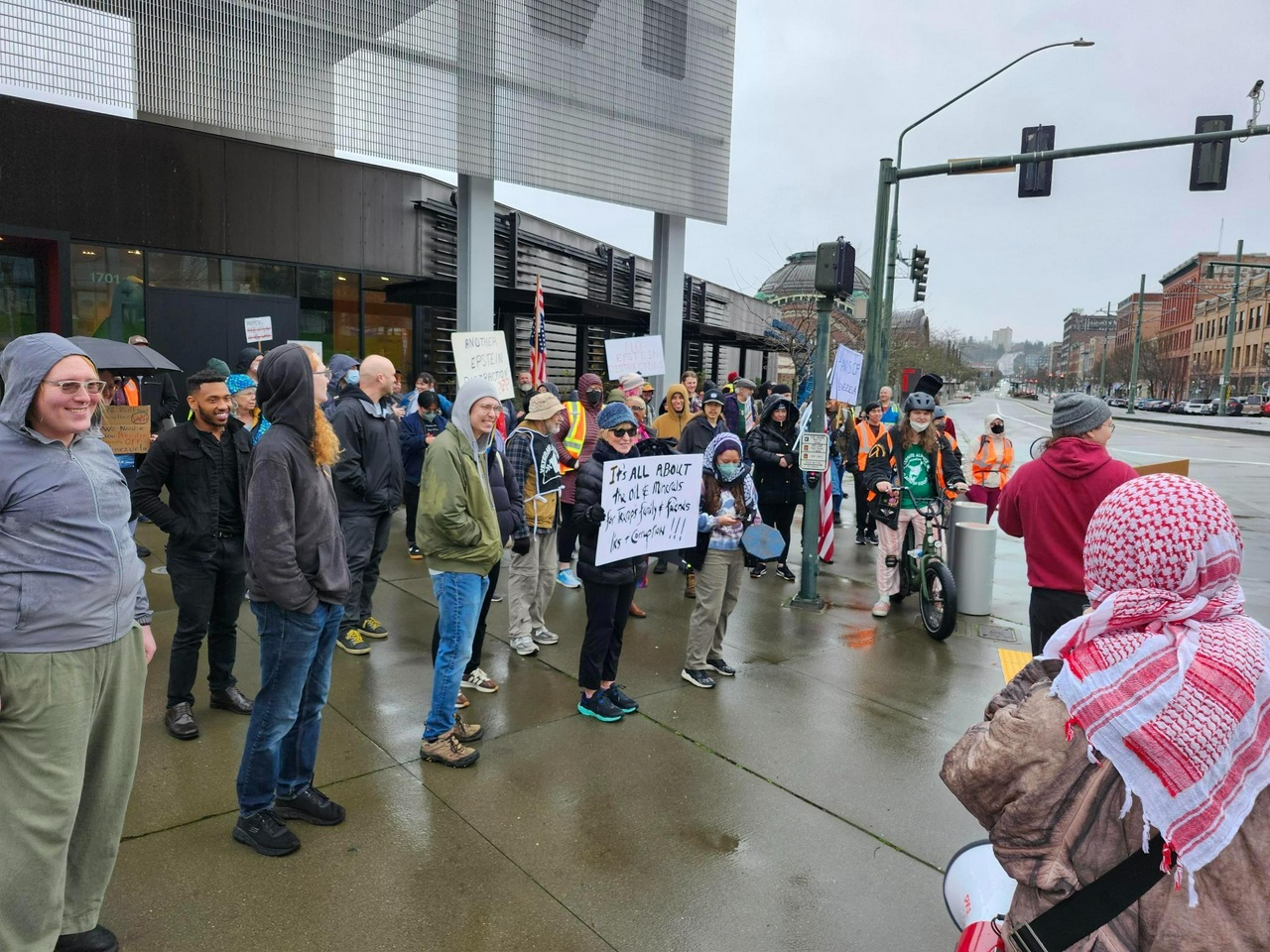 Attacks on Venezuela protested in Tacoma, Wshington.