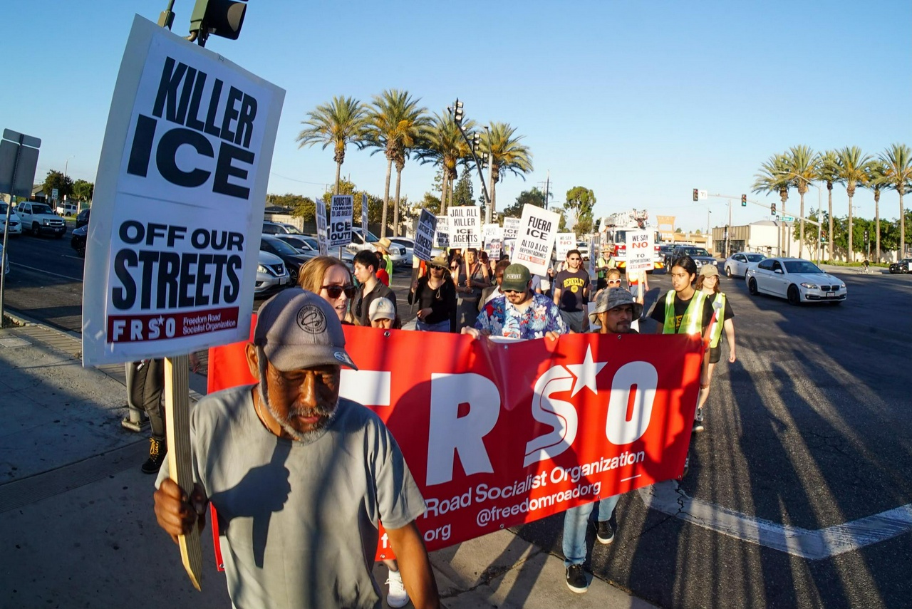 Santa Ana, California protest against ICE murders.