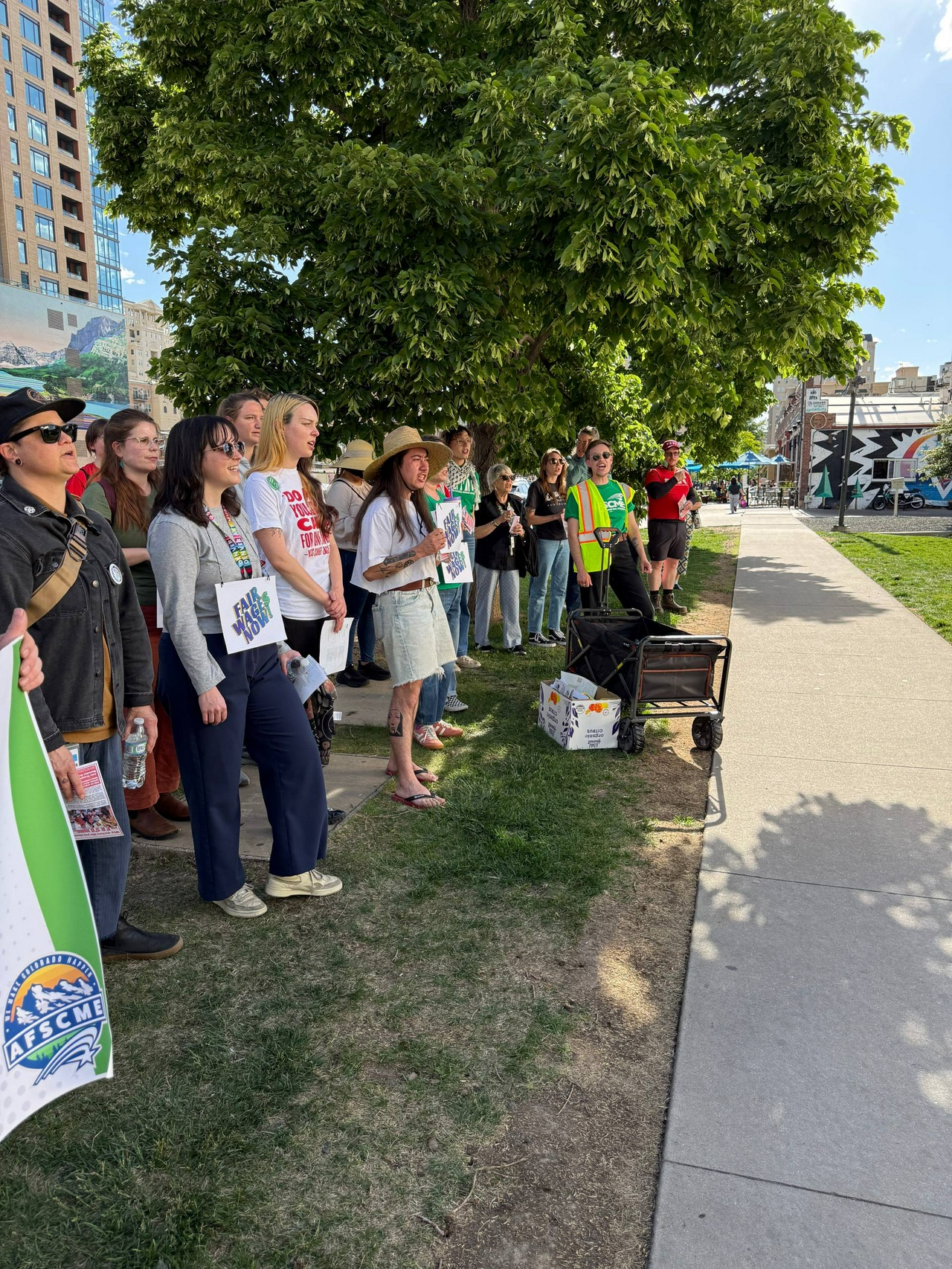 Workers at the Denver Art Museum demand end to poverty wages.