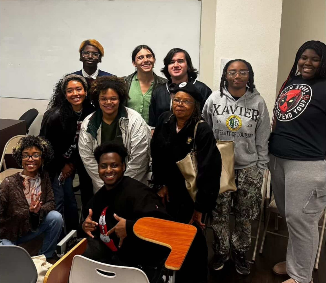 Students' 'Speak Out!' event at Xavier University.