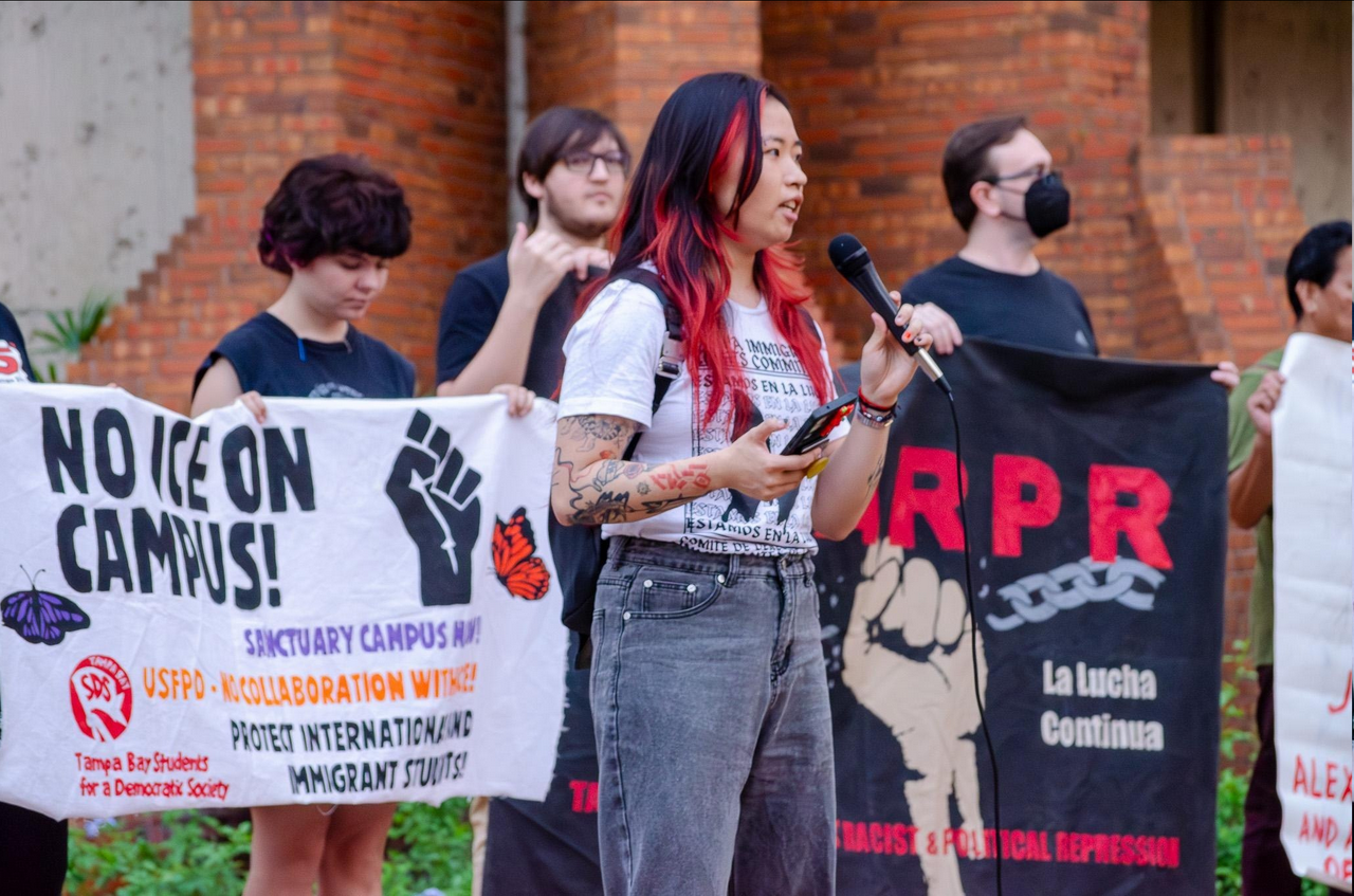 Tampa protest following the ICE killing of Alex Pretti. | Fight Back! News Tampa protest following the ICE killing of Alex Pretti.