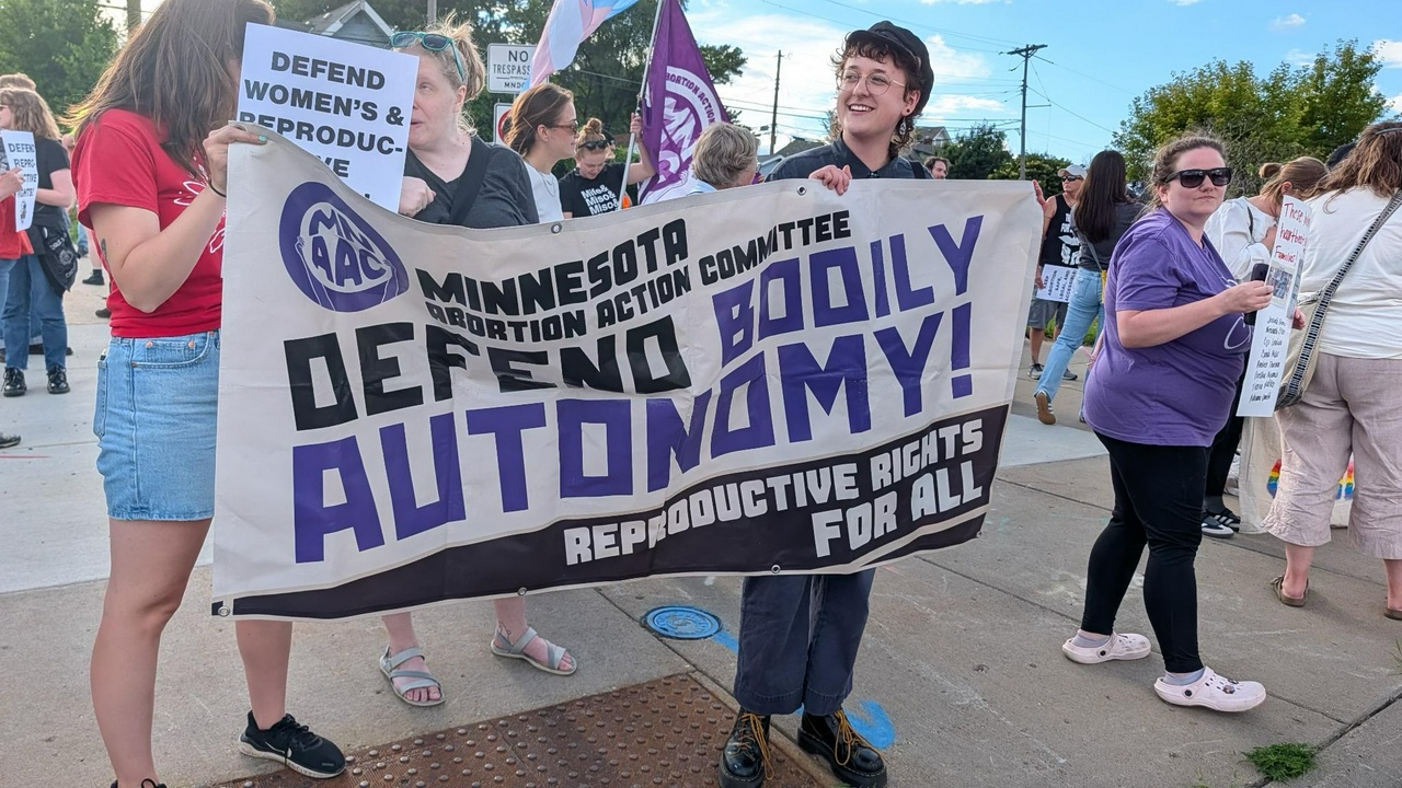 Minnesotans rally for bodily autonomy on the anniversary of the Dobbs Decision