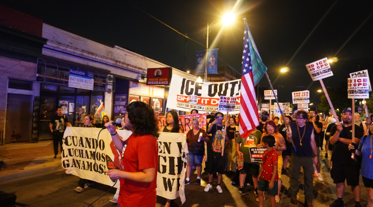 Chicago protest against ICE murders.